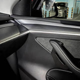 Repalcement Real Carbon FiberDoor Trim Panel for Model 3/Y