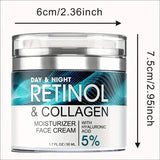 Retinol Moisturizing Cream With Collagen, Hyaluronic Acid, Vitamin C+E, Soothes Dry Skin