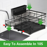 Retractable Dish Drying Rack