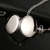 Retro Smooth Men Pocket Watch with Chain