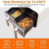 Reusable Air Fryer Silicone Pot Rectangle Replacement of Parchment Liners 6-8 Quart