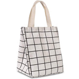 Reusable Lunch Bag Insulated Lunch Box Canvas Fabric with Aluminum Foil