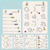 Reusable Magic Practice Workbook Set with Erasable Pen and Refills