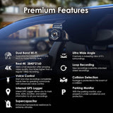 RexingUSA V55 Dash Cam - 4k Modular Capabilities  (Refurbished)