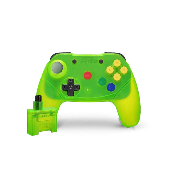 Retro Fighters N64 Controller Wireless Brawler64 (Extreme Green)