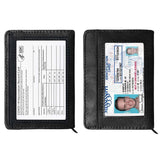 RFID-Blocking Slim Faux Leather Wallet