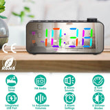 RGB Color LED Digital Alarm Clock