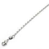 Rhodium Filled High Polish Finish Basic Necklace