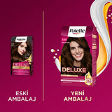 Palette Deluxe Chocolate Brown Hair Dye: Long Lasting, Rich Color & Shine - Permanent Hair Color 3-65 ‚ikolata Kahve