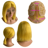 RIO Lace Front U Part Human Hair Bob Wig Straight