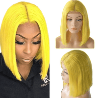 RIO Lace Front U Part Human Hair Bob Wig Straight