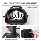 ROAD TO SKY Recycled Tire Bike Panniers - 12L