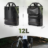 ROAD TO SKY Recycled Tire Bike Panniers - 12L