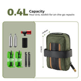 ROAD TO SKY Recycled Tire Mini Bike Saddle Bag - 0.4L