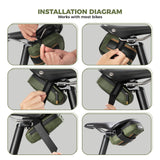 ROAD TO SKY Recycled Tire Mini Bike Saddle Bag - 0.4L