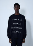 Rick Owens X Champion Men Text Print Sweatshirt