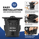 2-in-1 Bicycle Rear Rack Bag Backpack - 18L
