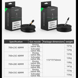 700C Road Bike Inner Tube 23–35C Presta & Schrader Valve