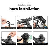 Wireless Bike Horn & Anti-Theft Alarm