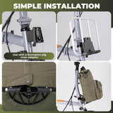 Folding Bike Handlebar Bag Backpack - 11.5L