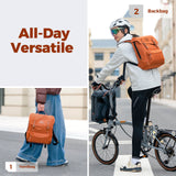 Folding Bike Handlebar Bag Backpack - 8.3L
