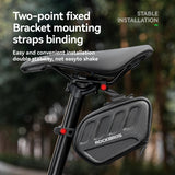 C61 Hard Shell Bike Saddle Bag with Light