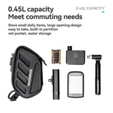 C61 Hard Shell Bike Saddle Bag with Light