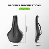 Comfort Cycling Saddle with Ventilated Groove Design