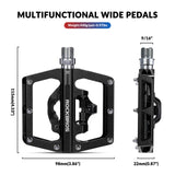 Dual-Use Clipless & Flat Bike Pedals