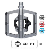 Dual-Use Clipless & Flat Bike Pedals