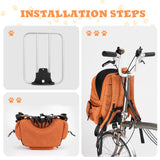 Foldable Pet Handlebar Bike Bag - 21L
