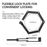 ROCKBROS Folding Bike Lock Key Type Anti-Theft Bicycle Lock