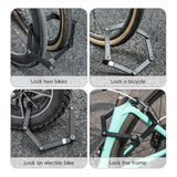 ROCKBROS Folding Bike Lock Key Type Anti-Theft Bicycle Lock