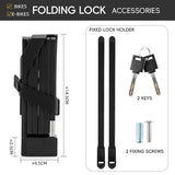 ROCKBROS Folding Bike Lock Key Type Anti-Theft Bicycle Lock