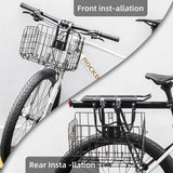 Folding Steel Mesh Bicycle Basket