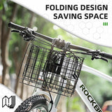 Folding Steel Mesh Bicycle Basket