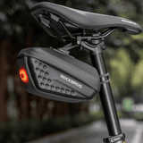 Hard Shell Bike Saddle Bag with Rear Light-0.45L
