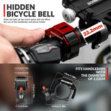 Minimalist Invisible Bike Bell - Fits 22.2mm