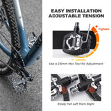 Lightweight Nylon Half-Clip Flat Bike Pedals