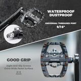 Lightweight Nylon Half-Clip Flat Bike Pedals