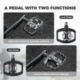 Lightweight Nylon Half-Clip Flat Bike Pedals