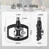 Lightweight Nylon Half-Clip Flat Bike Pedals