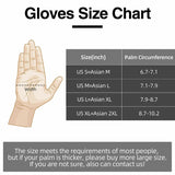 Long Finger Gloves with Fleece Lining & Lock Clip