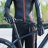 Long Finger Gloves with Fleece Lining & Lock Clip