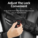 Long Finger Gloves with Fleece Lining & Lock Clip