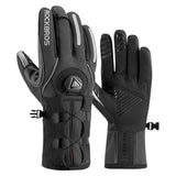 Long Finger Gloves with Fleece Lining & Lock Clip