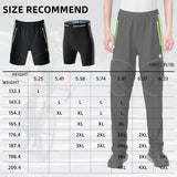 Men's 3-in-1 Convertible Cycling Pants With Padded