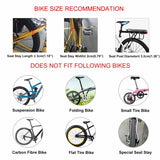 Quick Release Rear Bike Rack for Mountain Bikes