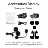 R1 Motorcycle Helmet Bluetooth Headset
