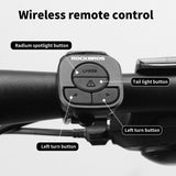Smart Bike Tail Light with Remote Turn Signals & Laser